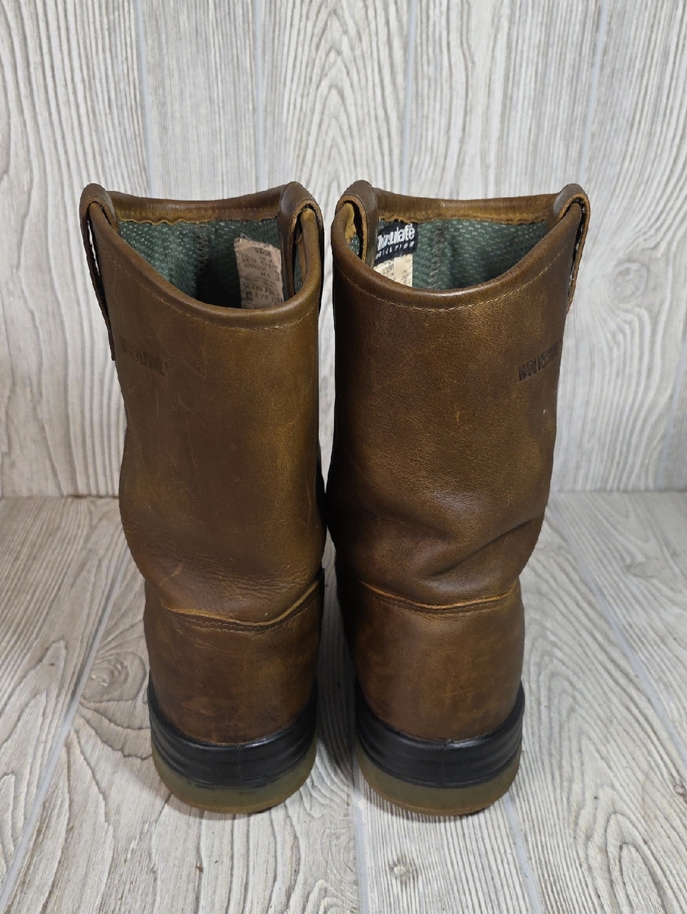 Wolverine DuraShocks Insulated Waterproof Wellington Work Boots Mens Size 9.5EW - Picture 6 of 14